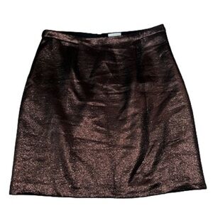 Leifsdottir Brown Metallic mini skirt size 8